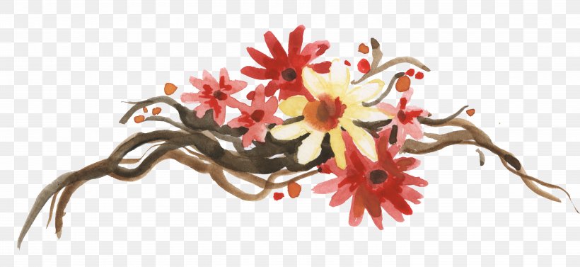 Visual Arts Watercolour Flowers Autumn Watercolor Painting Clip Art, PNG, 5776x2661px, Visual Arts, Art, Autumn, Autumn Leaf Color, Branch Download Free