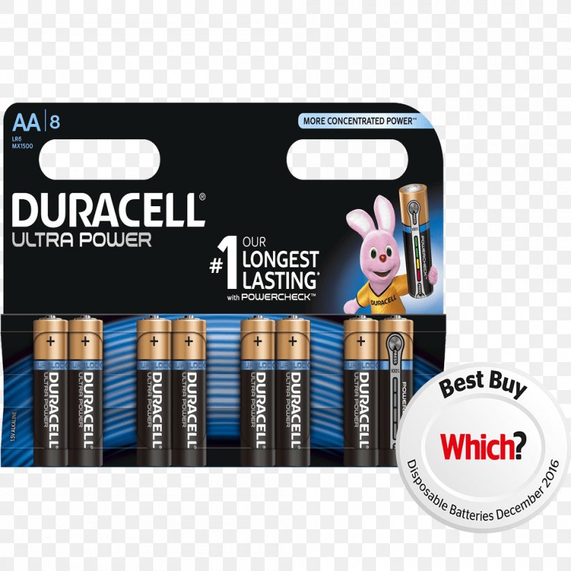 AA Battery Duracell Electric Battery Alkaline Battery Nine-volt Battery, PNG, 1000x1000px, Aa Battery, Aaa Battery, Alkaline Battery, Battery, Battery Pack Download Free