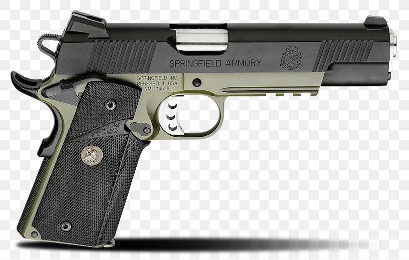 Springfield Armory M1911 Pistol .45 ACP HS2000, PNG, 800x521px, 45 Acp, 919mm Parabellum, Springfield Armory, Air Gun, Airsoft Download Free