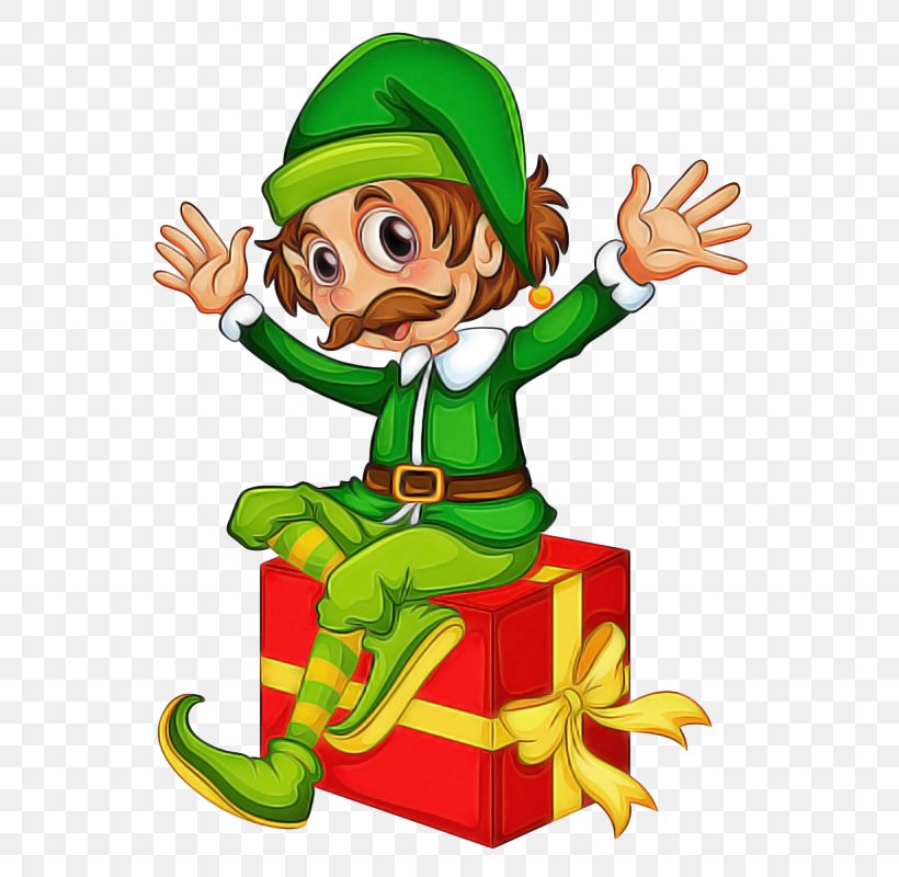 Christmas Elf, PNG, 594x800px, Cartoon, Christmas, Christmas Elf, Fictional Character, Leprechaun Download Free