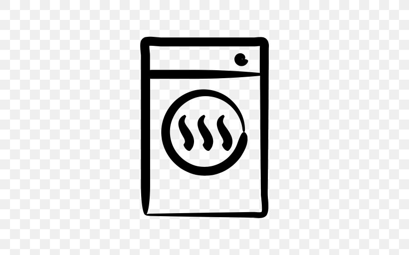 Clothes Dryer Home Appliance Washing Machines Pictogram, PNG, 512x512px, Clothes Dryer, Area, Black And White, Clothespin, Drying Download Free