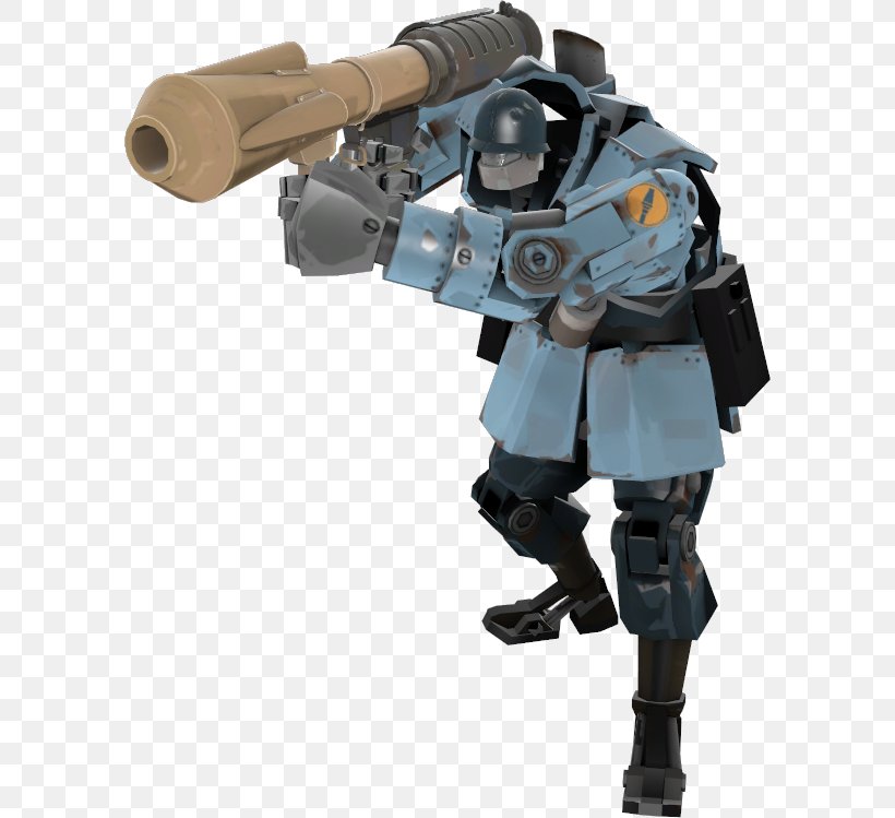 Team Fortress 2 Military Robot Soldier Mecha, PNG, 592x749px, Team Fortress 2, Action Figure, Figurine, Gun, Internet Bot Download Free