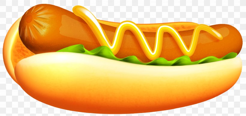 Hot Dog Hamburger Sausage Clip Art, PNG, 7000x3313px, Hot Dog, Barbecue Grill, Barbecue Sauce, Bell Peppers And Chili Peppers, Bockwurst Download Free