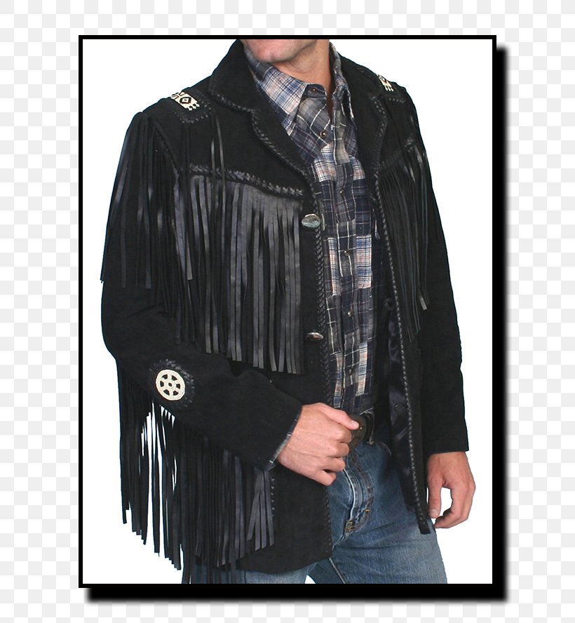 Leather Jacket Coat Fringe Suede, PNG, 696x888px, Leather Jacket, Bead, Black, Blazer, Button Download Free
