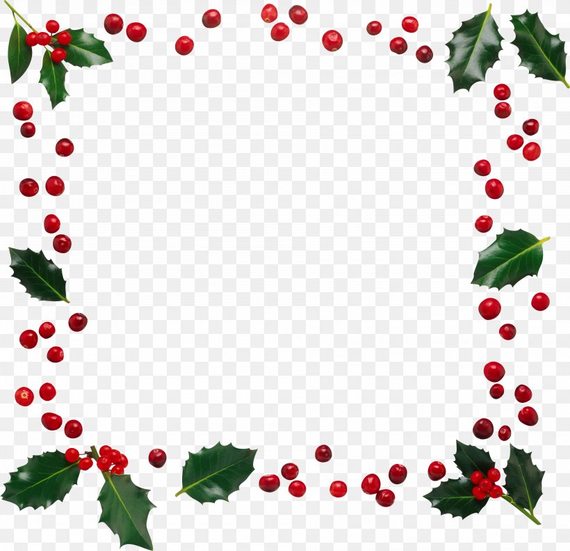 Christmas Santa Claus Freemasonry Gift Clip Art, PNG, 3794x3666px, Christmas, Aquifoliaceae, Aquifoliales, Border, Branch Download Free