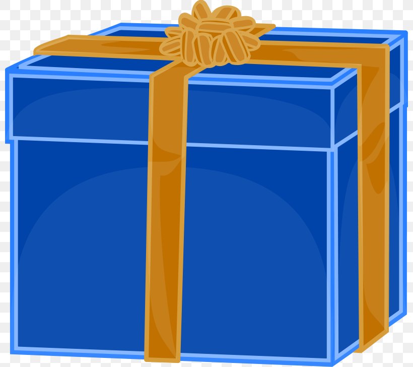 Gift Decorative Box Clip Art, PNG, 800x728px, Gift, Blue, Box, Christmas, Cobalt Blue Download Free