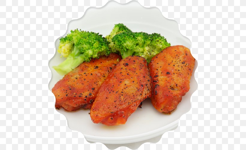 Fried Chicken Tandoori Chicken Chicken Thighs Recipe, PNG, 500x500px, Watercolor, Cartoon, Flower, Frame, Heart Download Free