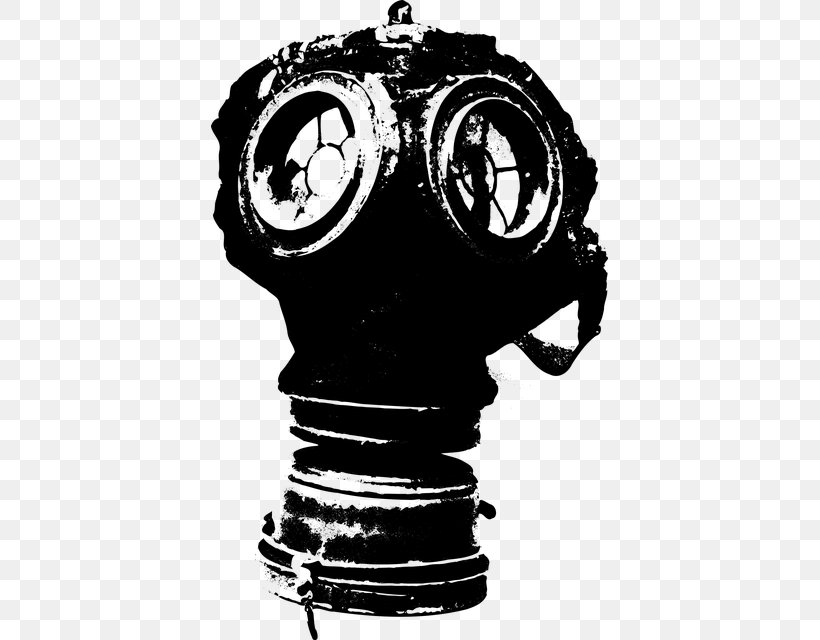 Gas Mask Clip Art, PNG, 397x640px, Gas Mask, Black And White, Diving Mask, Drawing, Gas Download Free
