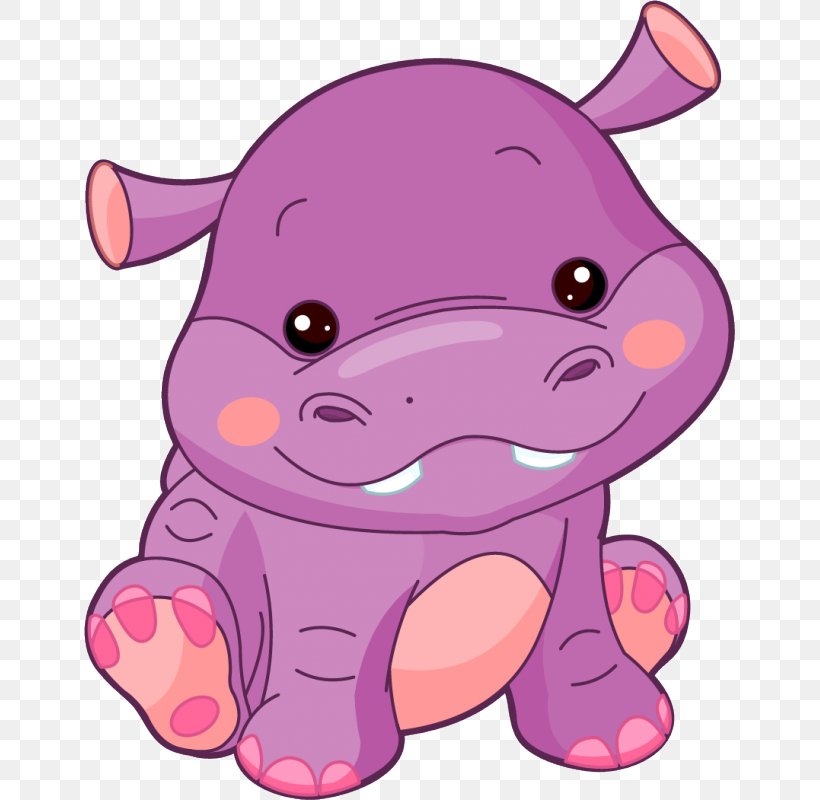 Hippopotamus Pig Clip Art Vector Graphics Royalty-free, PNG, 800x800px, Watercolor, Cartoon, Flower, Frame, Heart Download Free
