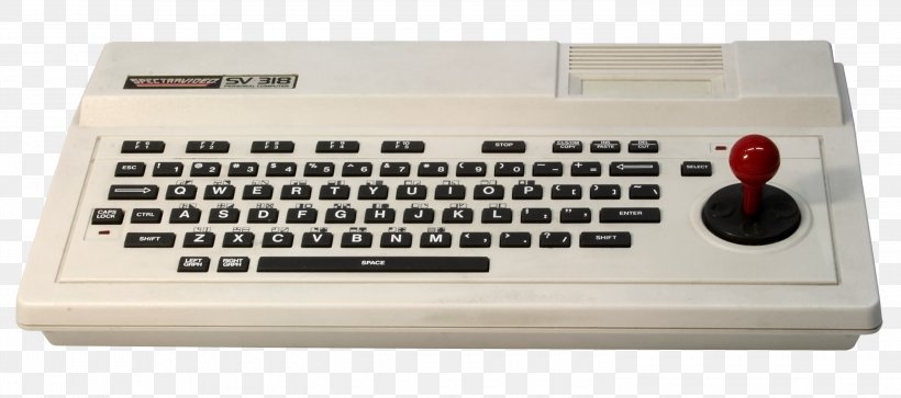 Joystick Spectravideo Computer Keyboard SV-318 MSX, PNG, 3000x1330px, Joystick, Atari 2600, Chiclet Keyboard, Commodore 64, Compumate Download Free