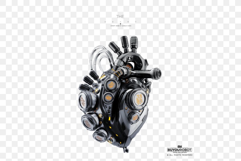 Robotics Heart Mechanical Engineering TurboSquid, PNG, 548x548px, Watercolor, Cartoon, Flower, Frame, Heart Download Free