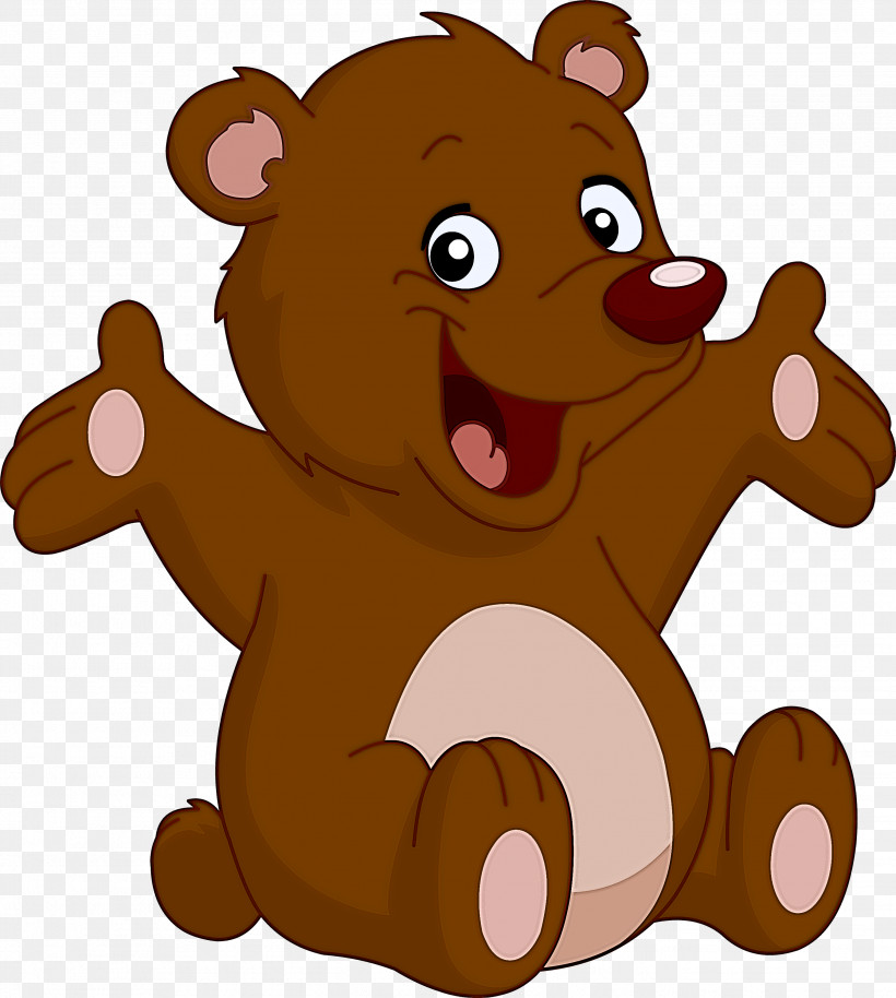 Teddy Bear, PNG, 2689x3000px, Brown Bear, Animal Figure, Bear, Brown, Cartoon Download Free