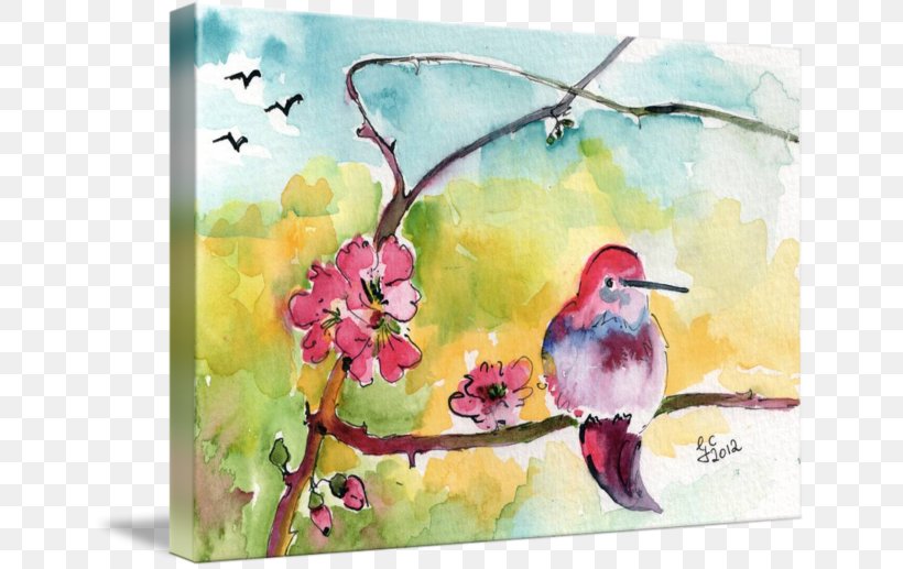 Watercolor Painting Art Printmaking, PNG, 650x517px, Watercolor Painting, Art, Art Museum, Beak, Bird Download Free