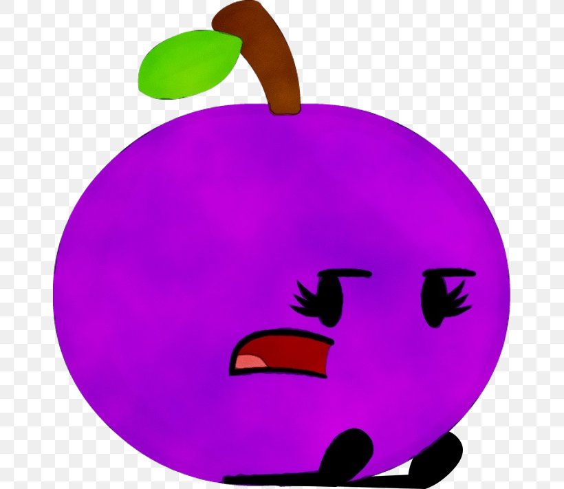 Clip Art Violet Purple Fruit Smile, PNG, 665x711px, Watercolor, Fruit, Paint, Plant, Purple Download Free