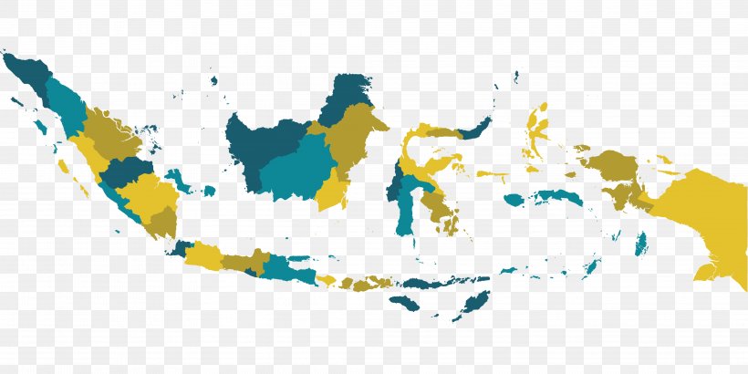Indonesia Map Royalty-free, PNG, 4167x2084px, Indonesia, Flat Design, Fotolia, Indonesian, Map Download Free