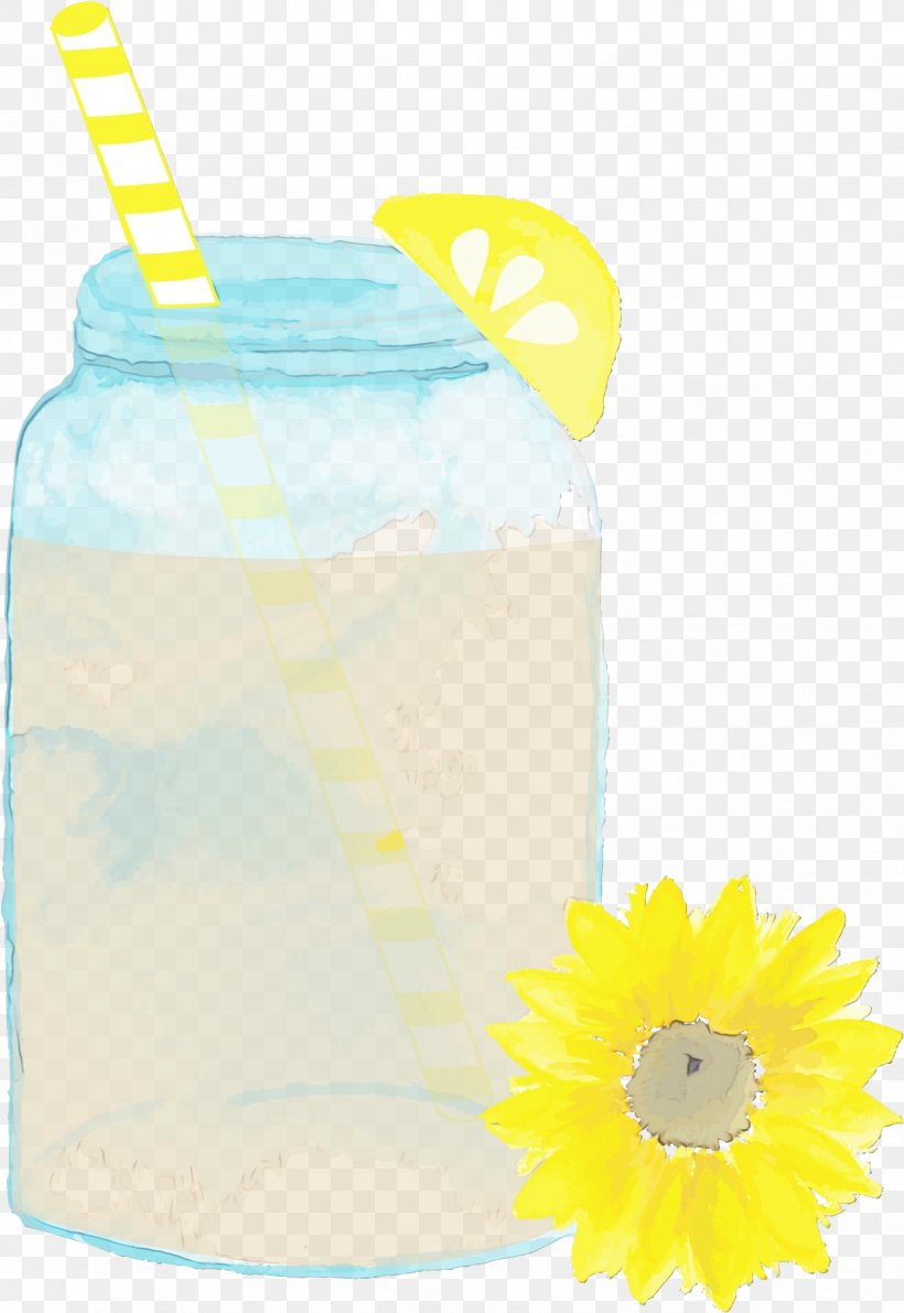 Yellow Clip Art Drink Water Bottle Lemonade, PNG, 1237x1797px, Watercolor, Drink, Lemonade, Paint, Water Bottle Download Free