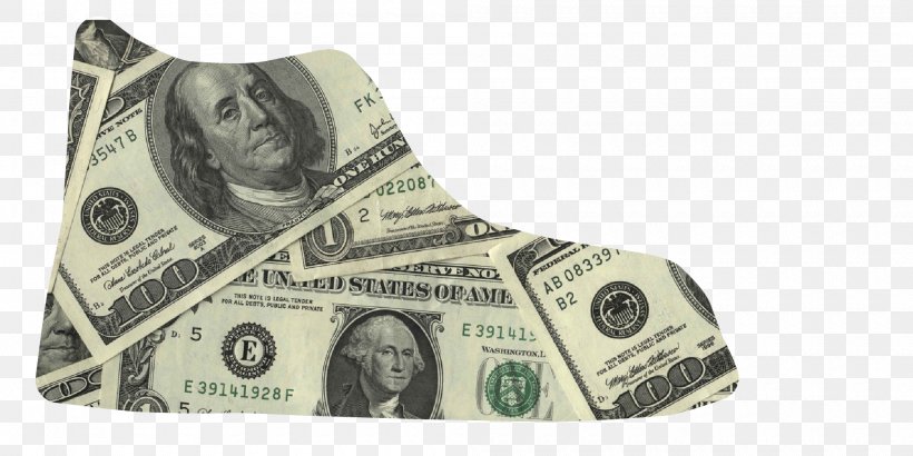 Cash United States One Hundred-dollar Bill United States Dollar Shoe, PNG, 2000x1000px, Cash, Banknote, Currency, Dollar, Money Download Free