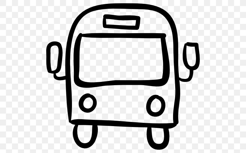 School Bus Drawing Clip Art, PNG, 512x512px, Bus, Black, Black And White, Bus Interchange, Drawing Download Free