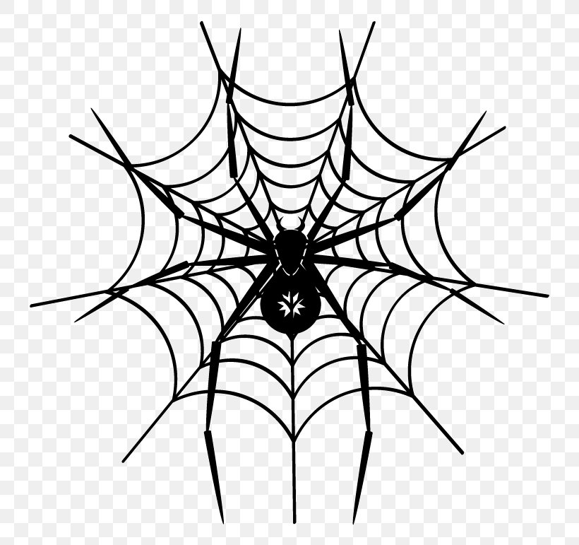 Spider Web Sticker Adhesive Clip Art, PNG, 768x771px, Spider, Adhesive, Arachnid, Artwork, Black And White Download Free