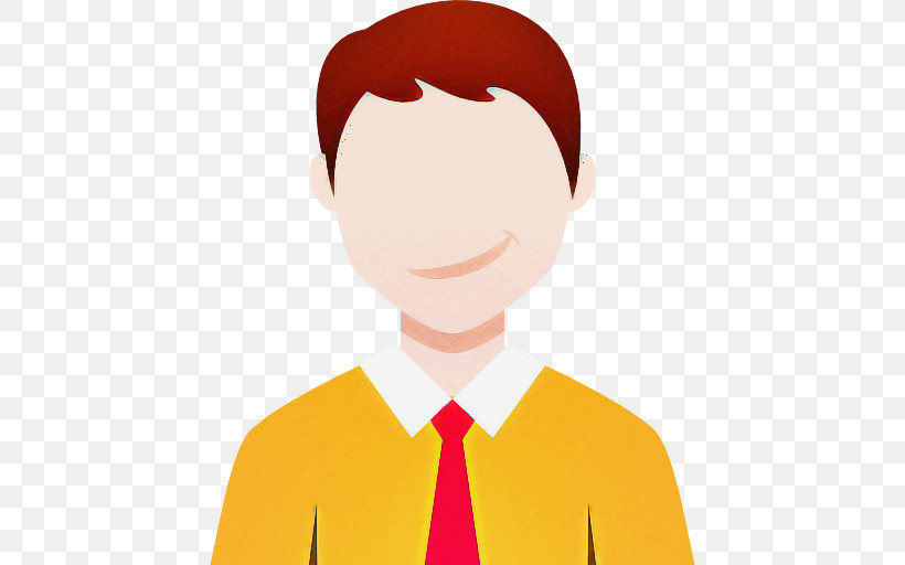 Cartoon Red Yellow Smile Pleased, PNG, 512x512px, Cartoon, Gesture, Pleased, Red, Smile Download Free