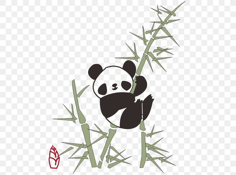 Giant Panda Red Panda Cartoon, PNG, 484x610px, Giant Panda, Bamboo, Bear,  Branch, Carnivoran Download Free