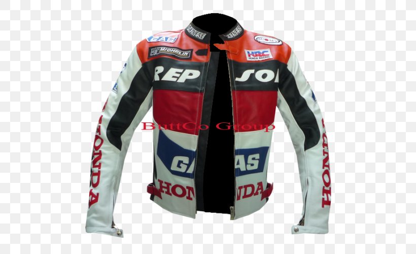 Leather Jacket Clothing Honda Motorcycle, PNG, 500x500px, Leather Jacket, Brand, Clothing, Glove, Honda Download Free