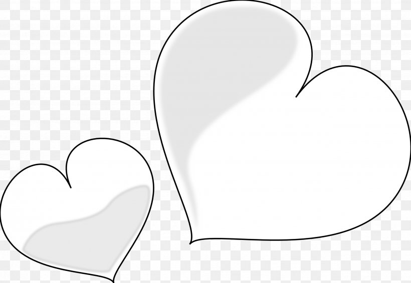 White Heart Clip Art, PNG, 2555x1763px, Watercolor, Cartoon, Flower, Frame, Heart Download Free