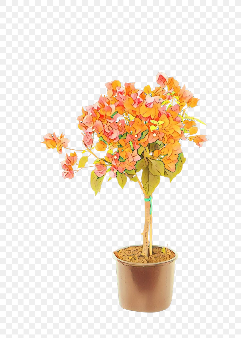 Orange, PNG, 768x1152px, Flower, Bougainvillea, Flowerpot, Houseplant, Orange Download Free