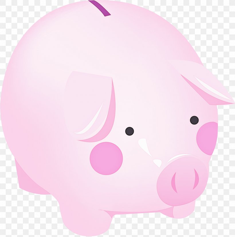 Piggy Bank, PNG, 2057x2076px, Pink, Piggy Bank, Snout, Suidae Download Free