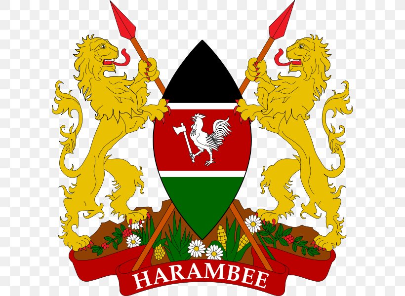 Coat Of Arms Of Kenya Symbol Harambee, PNG, 609x600px, Kenya, Blazon, Coat Of Arms, Coat Of Arms Of Armenia, Coat Of Arms Of Kenya Download Free