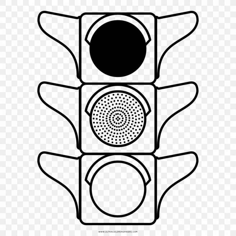 Coloring Book Traffic Light Drawing Clip Art, PNG, 1000x1000px, Coloring Book, Area, Ausmalbild, Black And White, Document Download Free