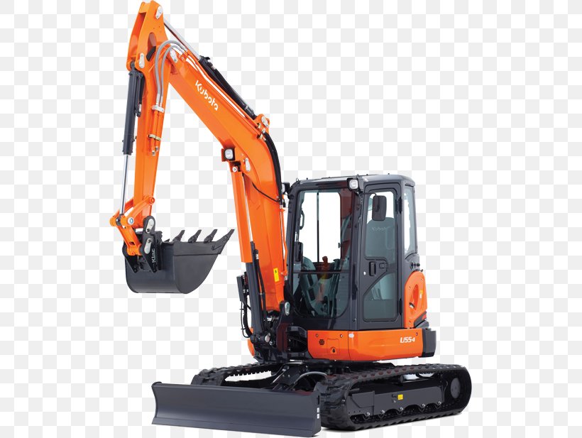 Compact Excavator Kubota Corporation Heavy Machinery Crane, PNG, 511x617px, Excavator, Architectural Engineering, Bobcat Company, Bucket, Combine Harvester Download Free