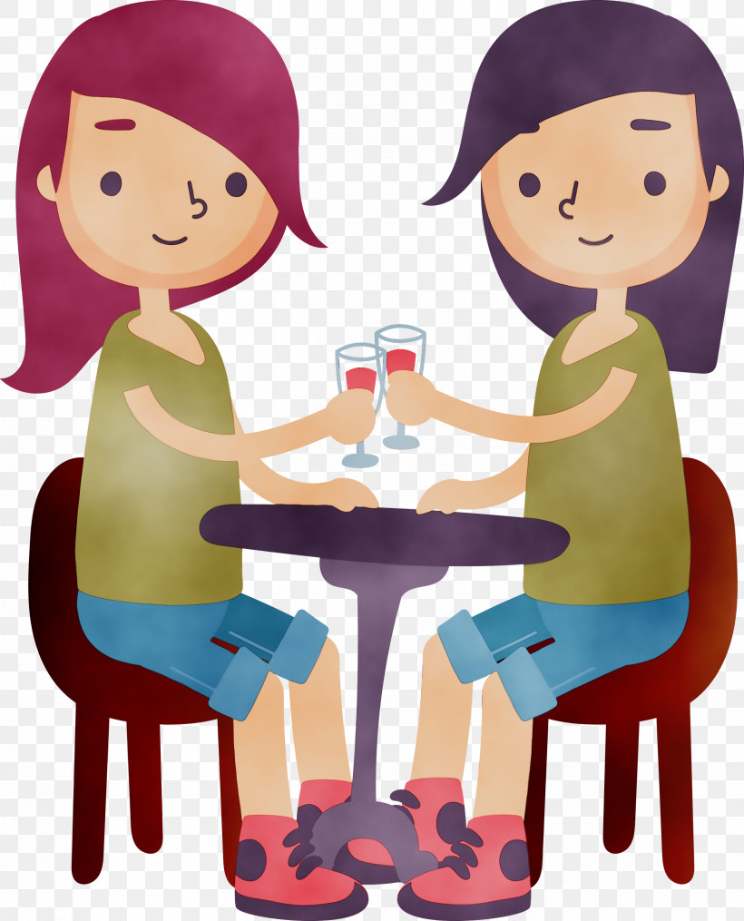 Conversation Behavior ｆｒｉｅｎｄ・ｓｈｉｐＭ Friendship Human, PNG, 2423x3000px, Watercolor, Behavior, Conversation, Friendship, Human Download Free