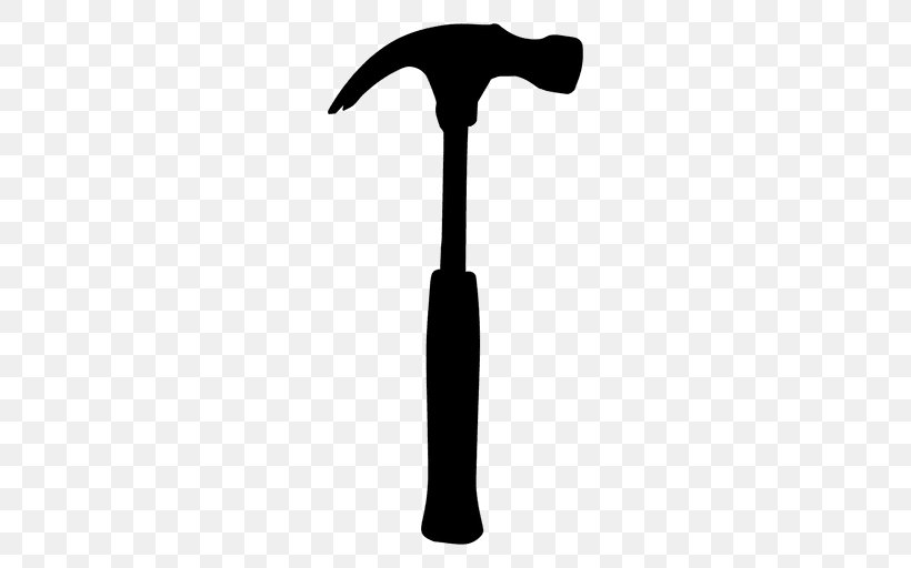 Hammer Silhouette, PNG, 512x512px, Hammer, Claw Hammer, Drawing, Pickaxe, Silhouette Download Free