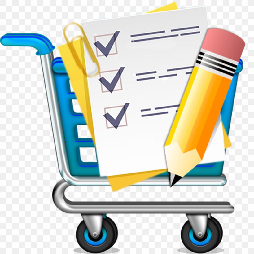 Shopping List Shopping Cart Online Shopping Service, PNG, 1024x1024px, Shopping List, Customer, Discounts And Allowances, Electric Blue, Grocery Store Download Free