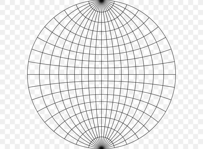 Stereographic Projection Wulff Net Pole Figure Great Circle Angle, PNG, 600x600px, Stereographic Projection, Area, Black And White, Conformal Map, Crystallography Download Free