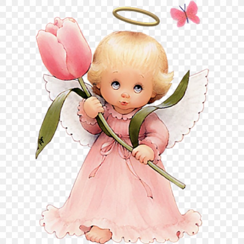 Angel Pink Cartoon Figurine Doll, PNG, 1024x1024px, Angel, Cartoon, Cut Flowers, Doll, Figurine Download Free