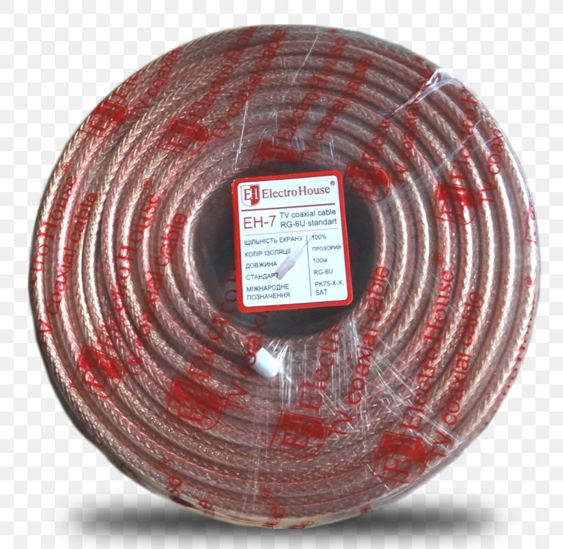 Coaxial Cable Electrical Cable Electrical Conductor Electrical Wires & Cable RG-6, PNG, 800x800px, Coaxial Cable, Coaxial, Dielectric, Electrical Cable, Electrical Conductor Download Free