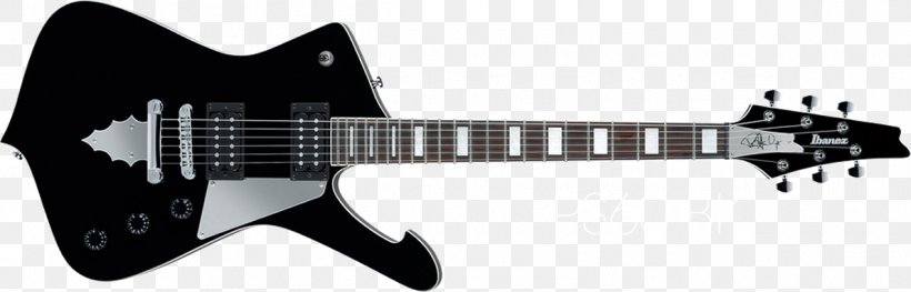 Electric Guitar Ibanez Iceman Inlay, PNG, 1190x382px, Electric Guitar, Acoustic Electric Guitar, Bass Guitar, Black, Black And White Download Free