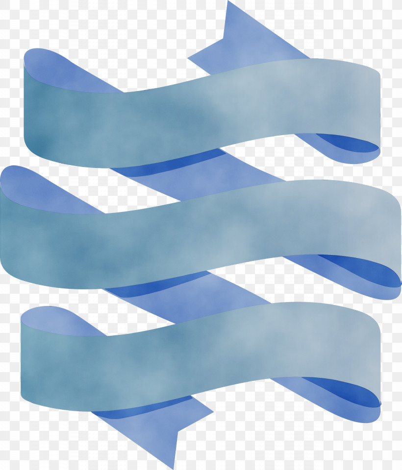 Blue Turquoise Aqua Line Material Property, PNG, 2562x3000px, Ribbon, Aqua, Blue, Electric Blue, Line Download Free