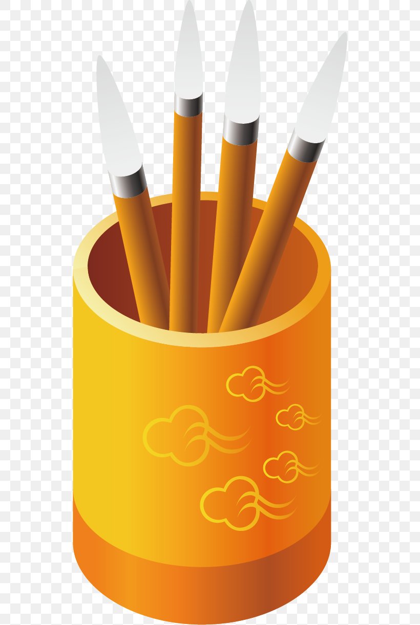Ink Brush Pencil Fudepen, PNG, 536x1222px, Ink Brush, Brush, Brush Pot, Designer, Fudepen Download Free