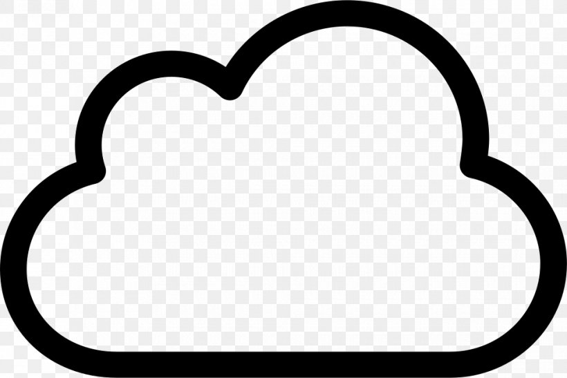 Cloud Symbol Clip Art, PNG, 980x654px, Cloud, Area, Black And White, Cloud Computing, Cloud Storage Download Free