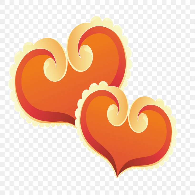 Heart Valentine's Day Orange Clip Art, PNG, 1181x1181px, Heart, Black, Computer, Copyright, Gold Download Free