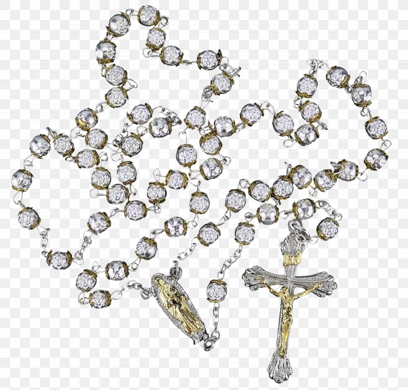 Rosary Silver Miraculous Medal Gold Prayer, PNG, 3600x3447px, Rosary, Body Jewelry, Cross, Crucifix, Fashion Accessory Download Free