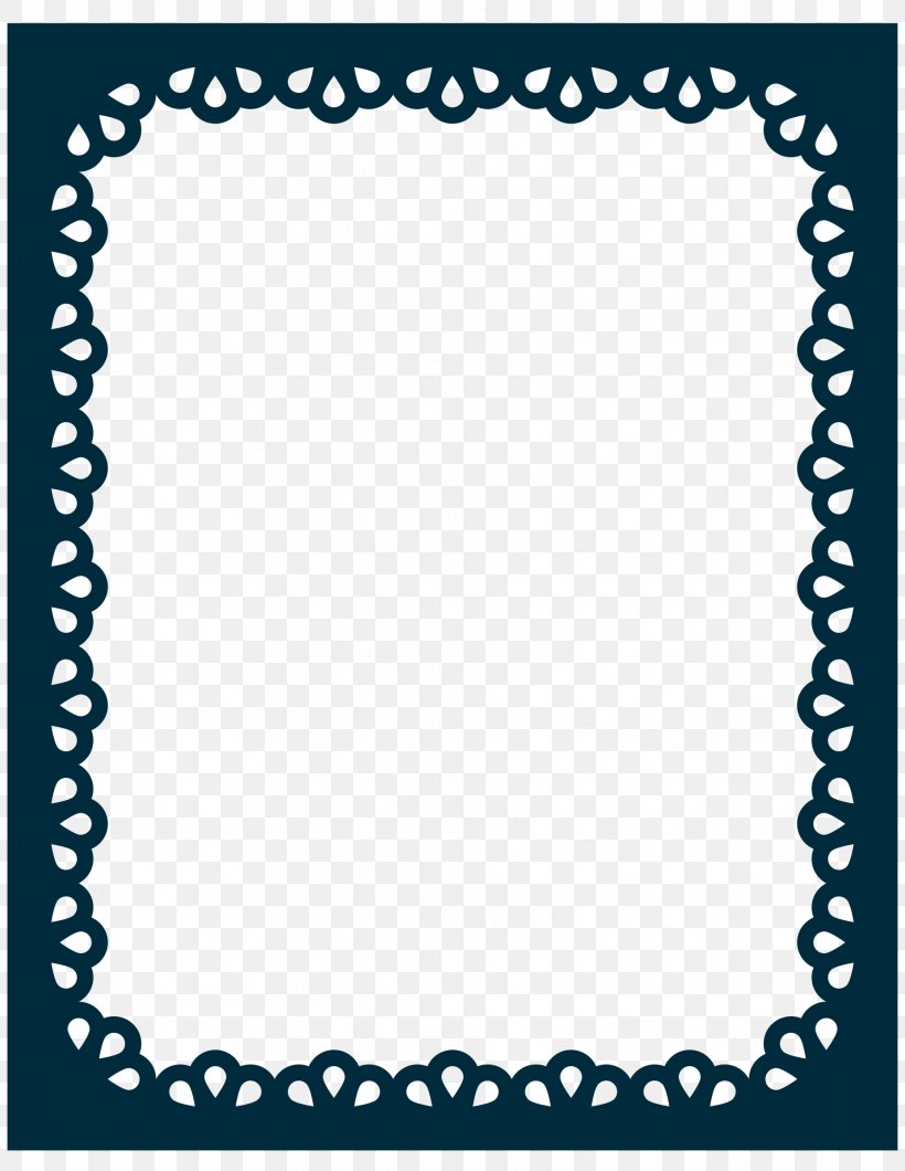 Scallop Picture Frames Clip Art, PNG, 1855x2400px, Scallop, Area, Black, Black And White, Blue Download Free