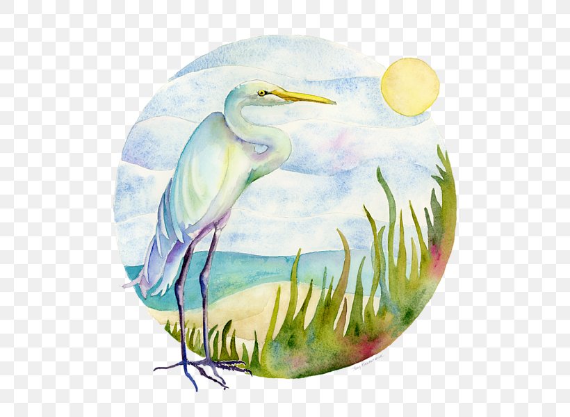 Heron Painting Bird Art Egret, PNG, 600x600px, Heron, Art, Beach, Beak, Bird Download Free