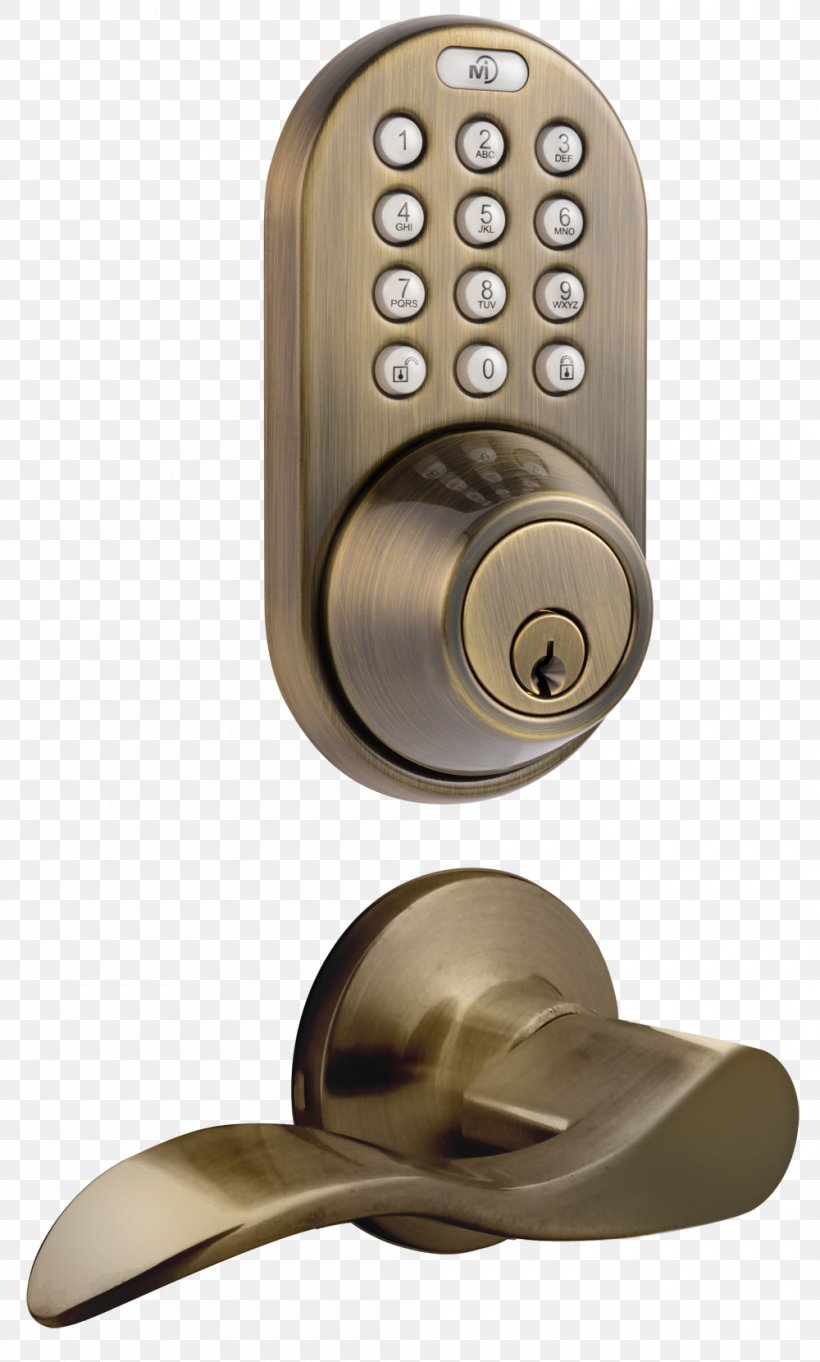 Dead Bolt Door Handle Lock Remote Keyless System Schlage, PNG, 1000x1661px, Dead Bolt, Brass, Door, Door Handle, Electronic Lock Download Free