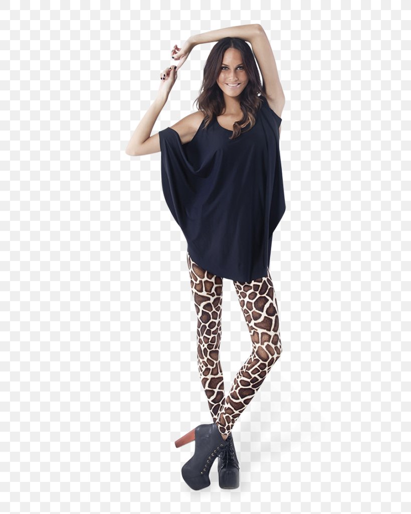 Giraffe Leggings Clothing Dress Sleeve, PNG, 683x1024px, Giraffe, Animal, Clothing, Dress, Fashion Model Download Free
