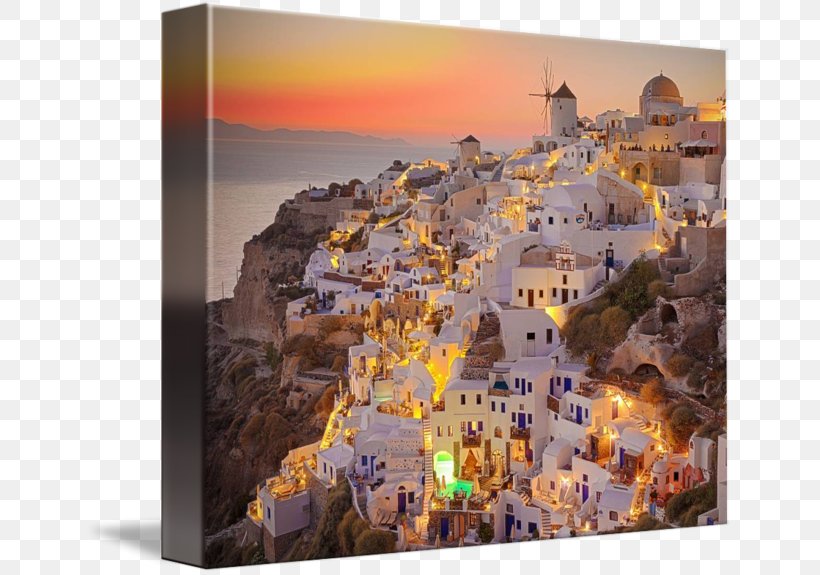 Oia Canvas Print Gallery Wrap Printmaking, PNG, 650x575px, Oia, Art, Canvas, Canvas Print, Gallery Wrap Download Free