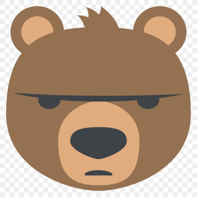 American Black Bear Emoji Emoticon Sticker, PNG, 1024x1024px, Watercolor, Cartoon, Flower, Frame, Heart Download Free